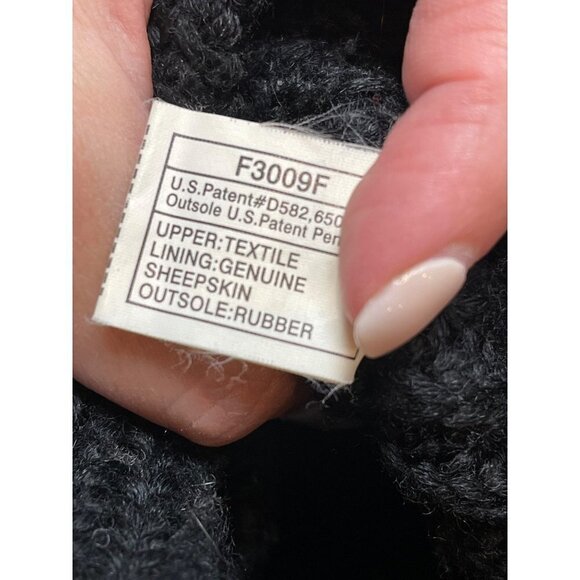 UGG Black 2 Button Knit Classic Cardy Sweater Boots Size 5 - Picture 8 of 8